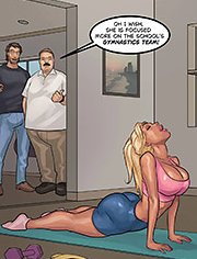 She is focused more on the school’s gymnastics team / Forbidden Fruit / Fuck comix