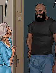You trying to get this snake stuffed down you throat again / Art class 3 / Interracial comix