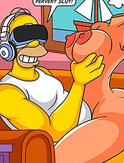He finds an erotic doll on the bed / The Simptoons / Erotic doll of the future / welcomix (tufos)