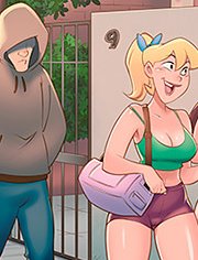 In their workout clothes, they catch the attention of many men as they walk the streets / The Naughty Snacks / The naughty stalker / welcomix (tufos)