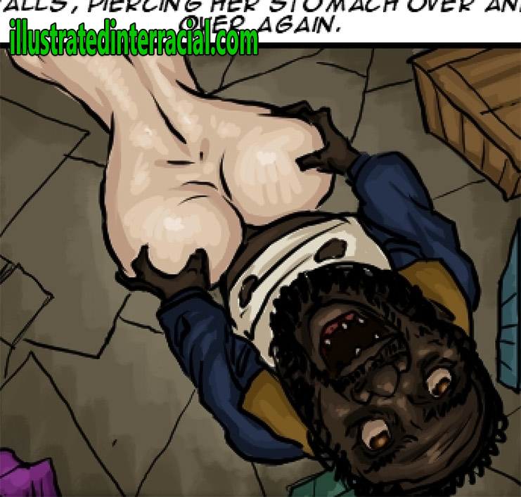 His cock pumped stream after stream of his warm unspent seed in her womb - A Favor for the Homeless by Illustrated interracial