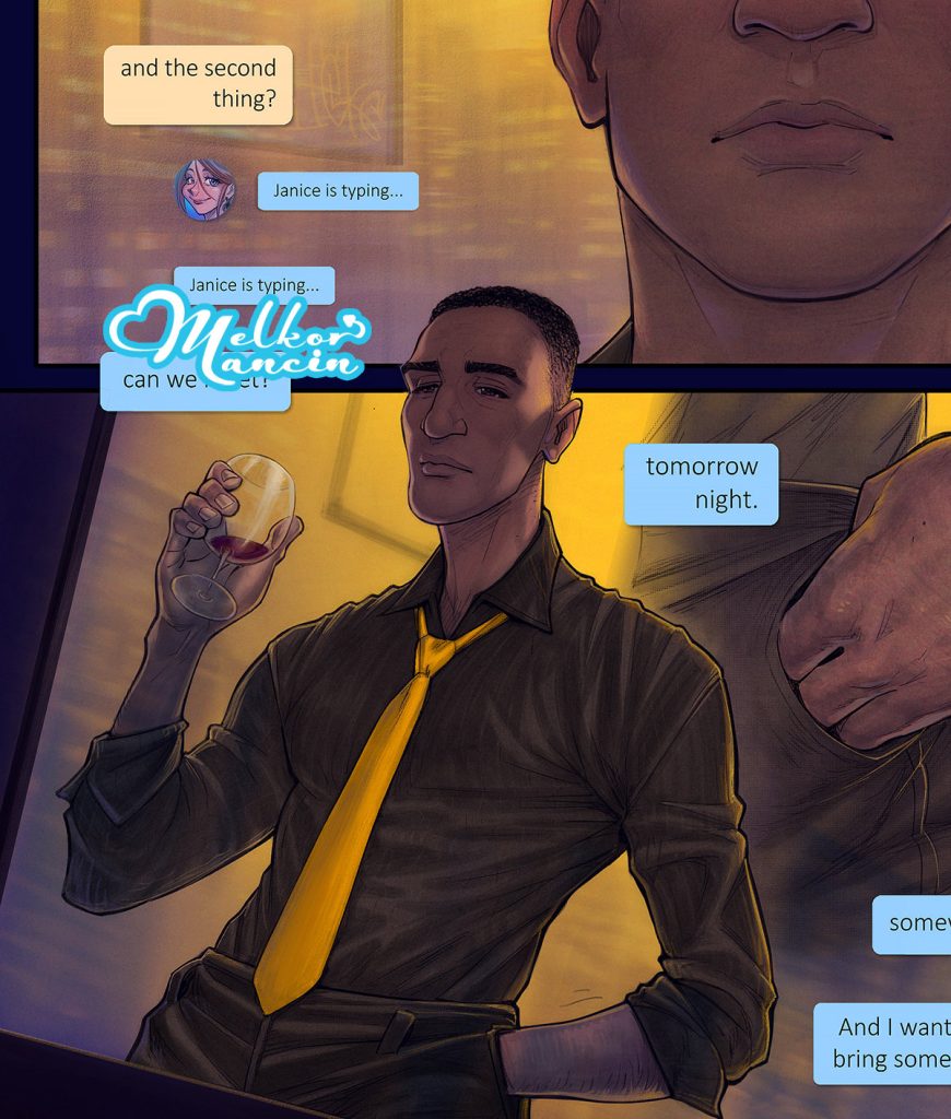 Make yourself confortable, want some wine? - Mania by Melkor Mancin