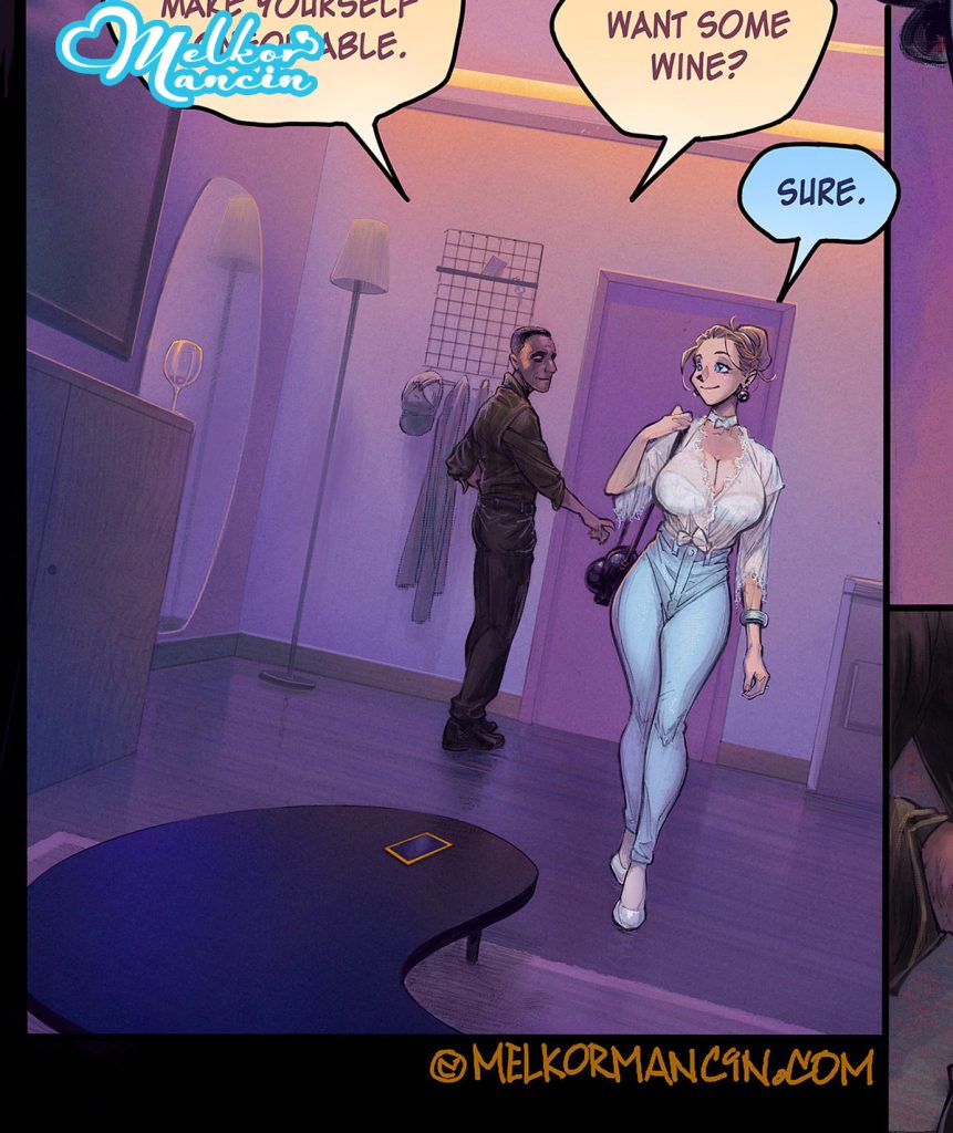 Make yourself confortable, want some wine? - Mania by Melkor Mancin