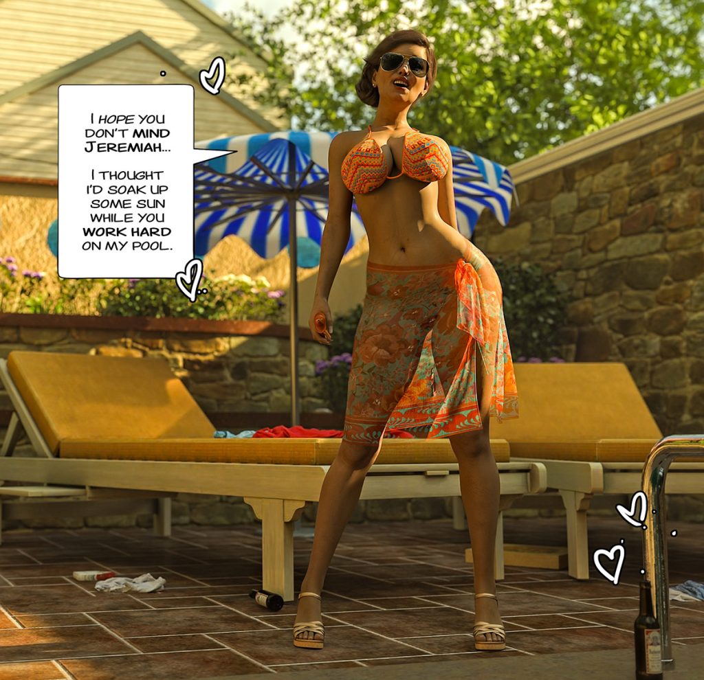 It looks like someone dipped more than their toes in the water last night - Pool dues by Tab109