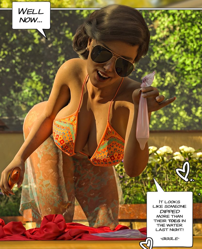 It looks like someone dipped more than their toes in the water last night - Pool dues by Tab109