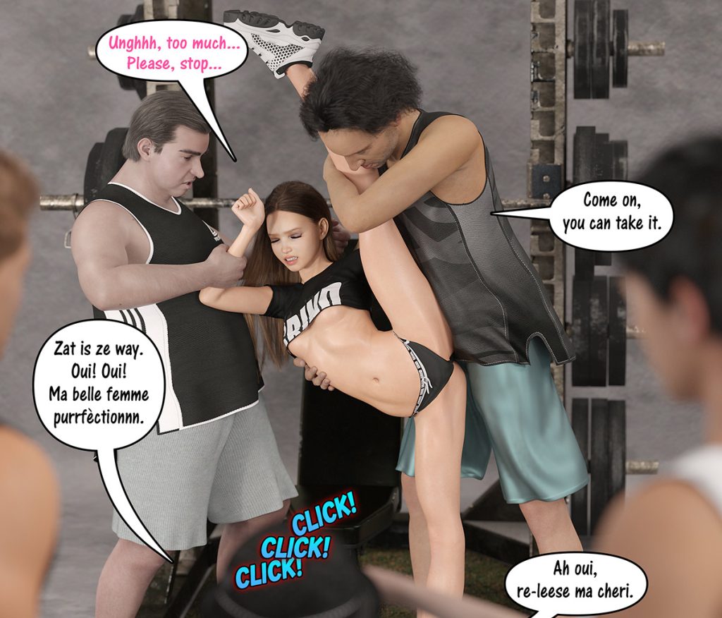 Hold still you slutty cock tease - Natasha gym 2 by Dark Lord