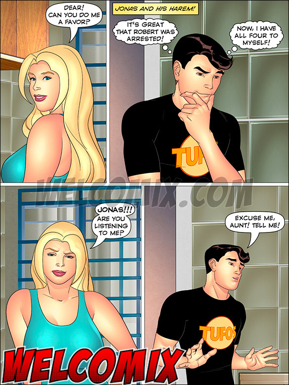 Once again, he is the only man in the house, which makes him quite excited - Aunt, Cousins and co., The Gossip Neighbor by welcomix (tufos)