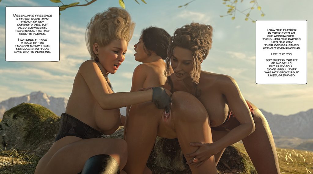 Afterward we lay scattered, limbs entwined bodies slick and sated - The ring of the Roman Empress 6 by Tab109