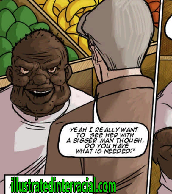 Specifically big black cocks fucking married white women - The produce man by Illustrated interracial