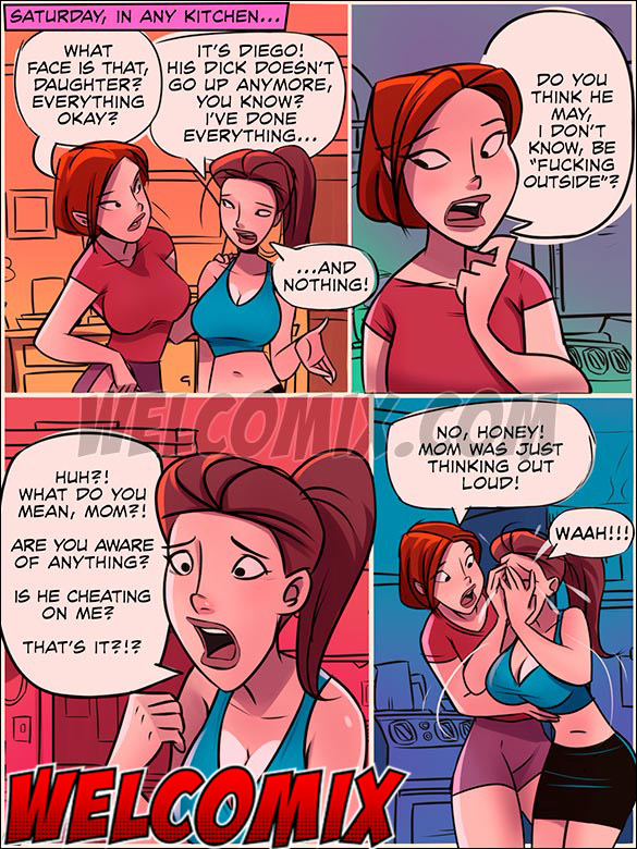 The careful mother suspects that the guy is cheating on her daughter - This is a Madhouse, Milf does it better by welcomix (tufos)