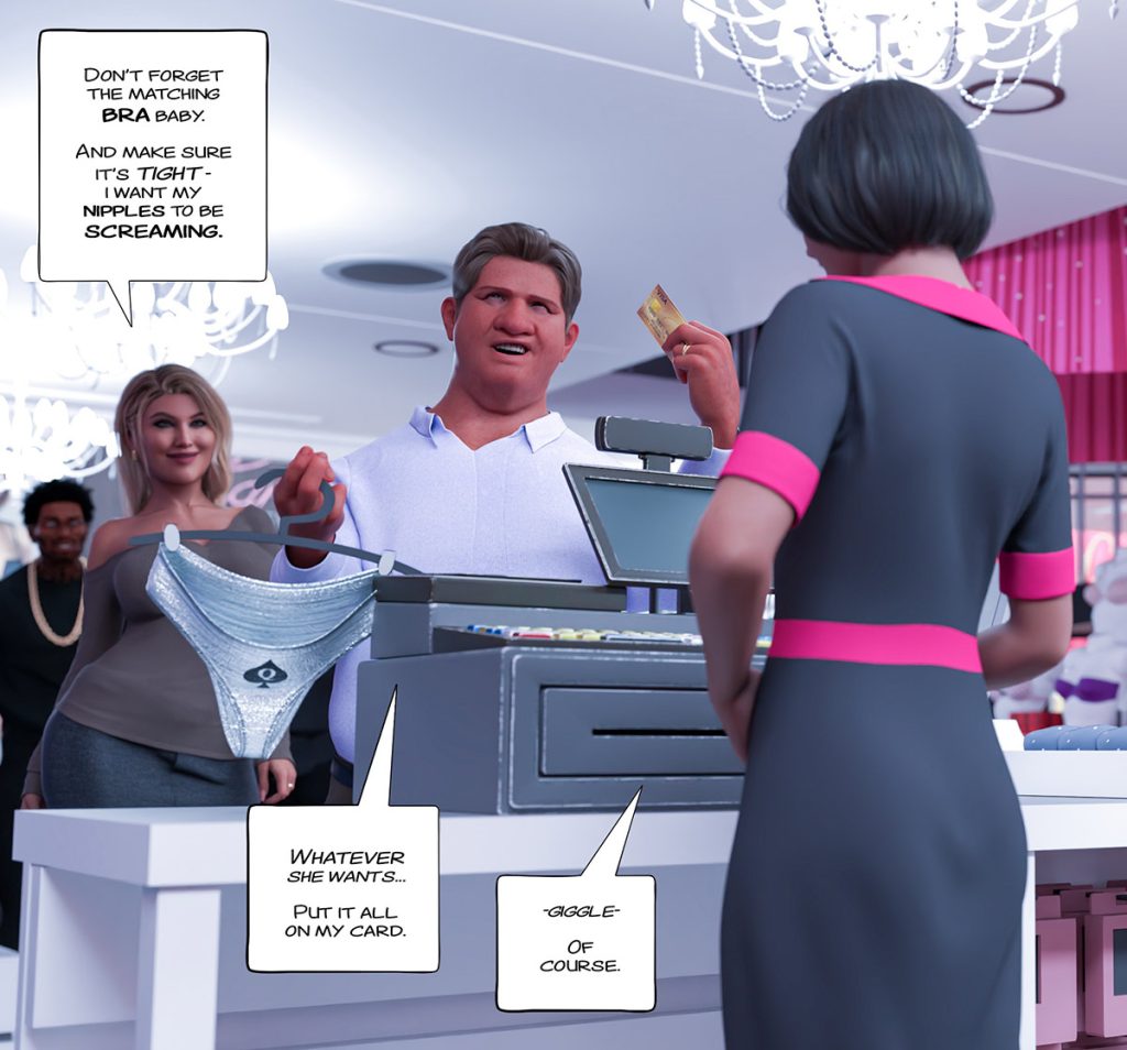 As a little reward you can have my panties to sniff while you jerk off later - Black marked 3 by Tab109