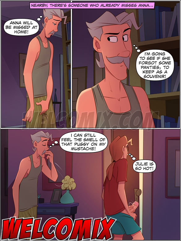 I can still feel the smell of that pussy on my mustache - The 4 Naughties, A Welcome in Pajamas by welcomix (tufos)