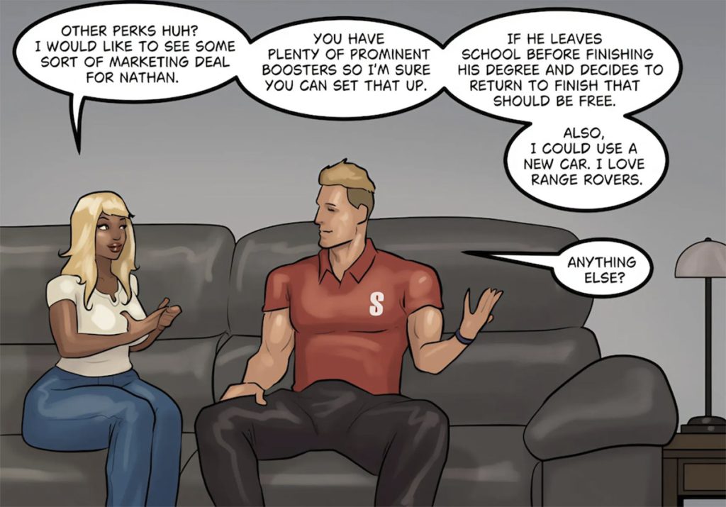 He will be playing that stupid video game for hours - The recruit