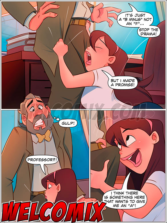 I think there is something here that wants to give me an A - The Naughty Home - The slutty college girl by welcomix (tufos)